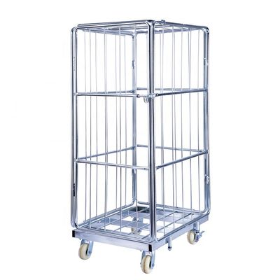 Gegalvaniseerd van de de Kooicontainer van het Veiligheidsbroodje het Pakhuiskarretje 4 Opgeruimde Broodjescontainer