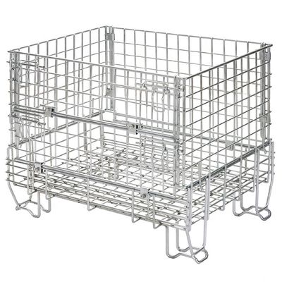De gelaste van de Opslagkooien van de Pakhuis Stapelbare Draad Draad Mesh Metal Storage Cage